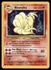 Ninetales Base Set #012/102 Holo Pokemon Card