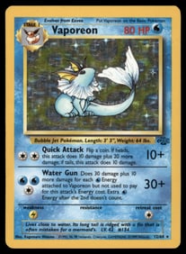 Vaporeon (12) Jungle #12/64 Holo Pokemon Card