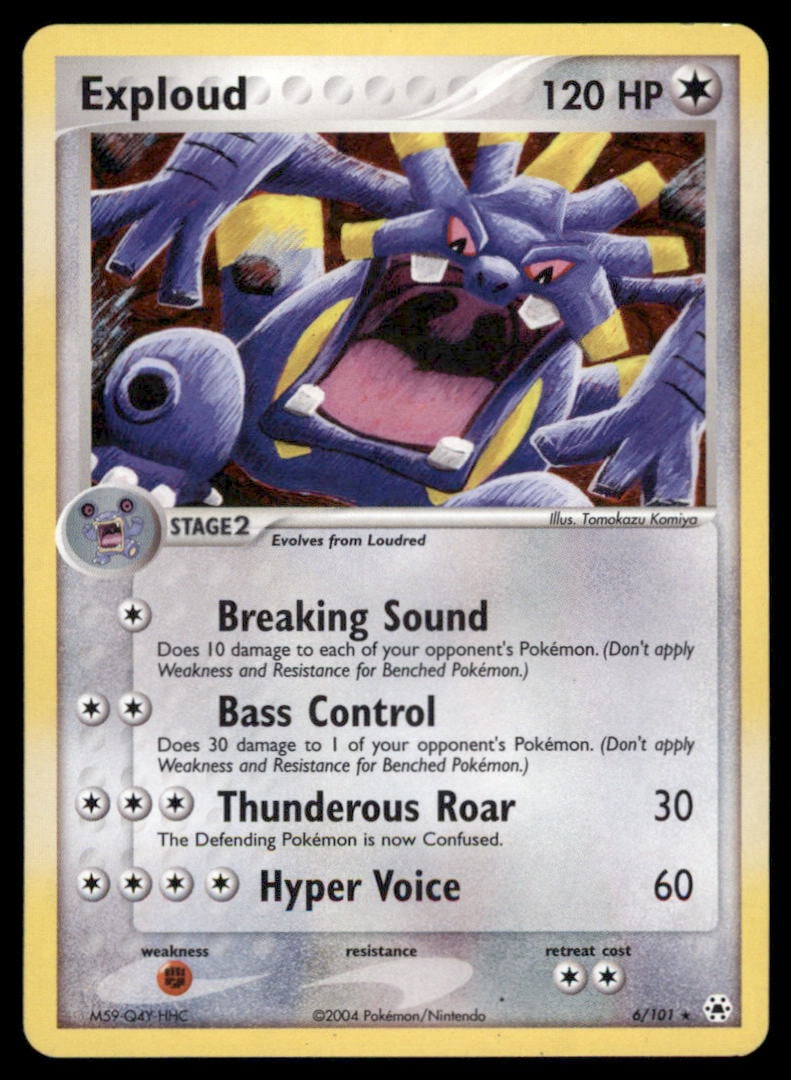 Exploud Hidden Legends #6/101 Holo Pokemon Card (1 of 2)