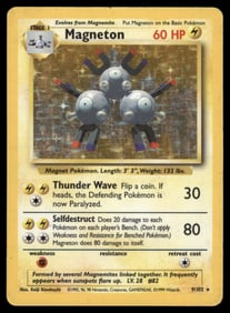 Magneton Base Set #009/102 Holo Pokemon Card