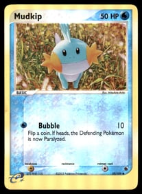 Mudkip Ruby and Sapphire #59/109 Holo Pokemon Card