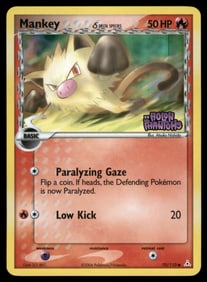 Mankey (Delta Species) Stamped Holon Phantoms #70/110 Holo Pokemon Card
