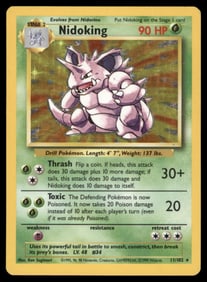 Nidoking Base Set #011/102 Holo Pokemon Card