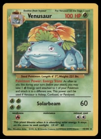 Venusaur Base Set #015/102 Holo Pokemon Card