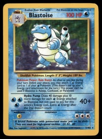 Blastoise Base Set #002/102 Holo Pokemon Card