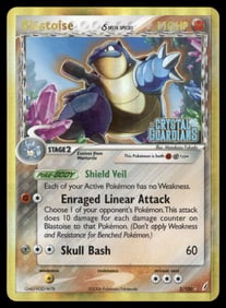 Blastoise (Delta Species) Stamped Crystal Guardians #2/100 Holo Pokemon Card