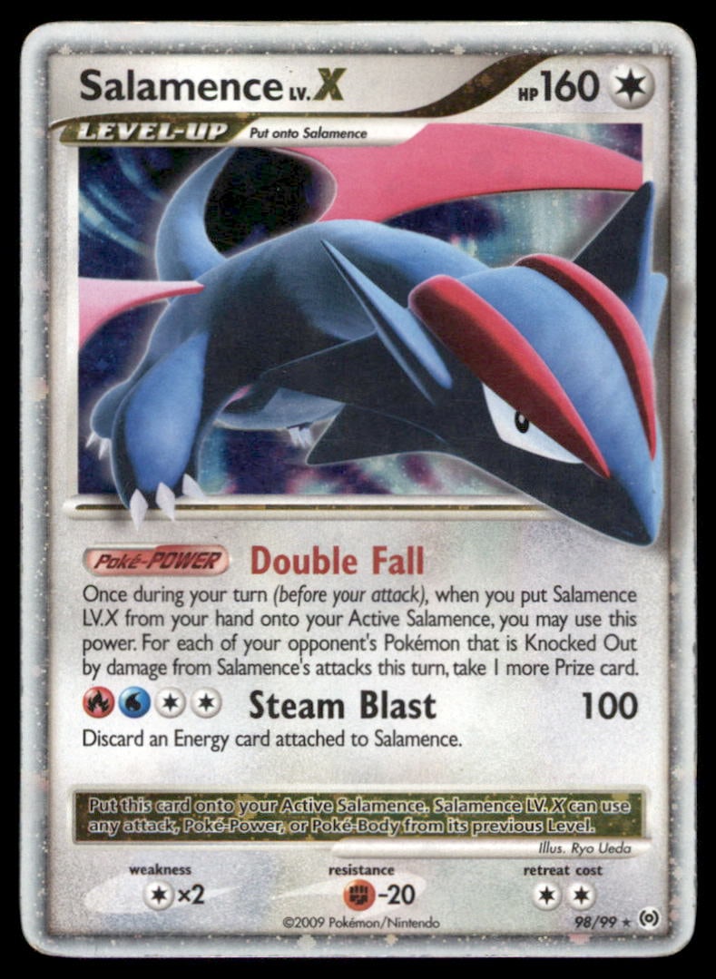 Salamence Lv.X Arceus #98/99 Holo Pokemon Card (1 of 2)