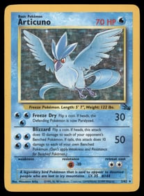 Articuno (2) Fossil #02/62 Holo Pokemon Card