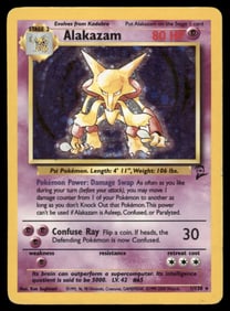 Alakazam Base Set 2 #001/130 Holo Pokemon Card