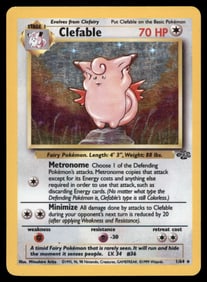 Clefable (1) Jungle #01/64 Holo Pokemon Card