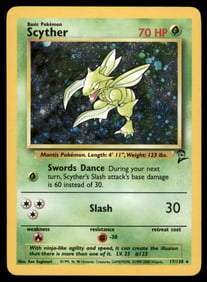 Scyther Base Set 2 #017/130 Holo Pokemon Card