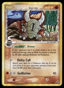 Pinsir (Delta Species) Stamped Dragon Frontiers #9/101 Holo Pokemon Card