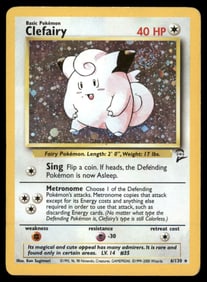 Clefairy Base Set 2 #006/130 Holo Pokemon Card