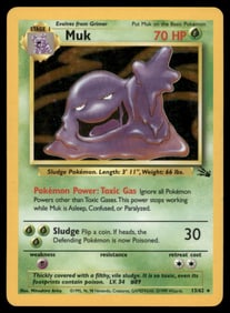 Muk (13) Fossil #13/62 Holo Pokemon Card