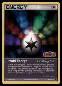 Multi Energy Stamped Sandstorm #93/100 Holo Pokemon Card