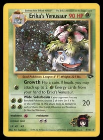 Erika's Venusaur Gym Challenge #004/132 Holo Pokemon Card