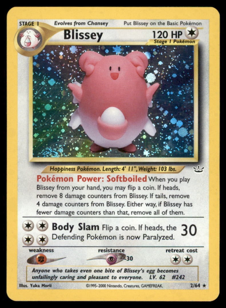 Blissey Neo Revelation #02/64 Holo Pokemon Card: We offer combined shipping on multiple items. Buyers may also arrange their own shipping. LiveShipping is a separate and independent option for shipping that is NOT a part of the auction house or thei