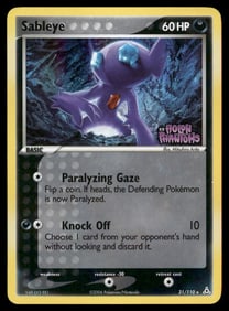 Sableye Stamped Deoxys #23/107 Holo Pokemon Card