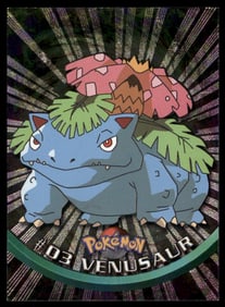 Venusaur Black Label Topps Holo Pokemon Card