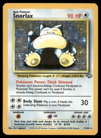 Snorlax (11) Jungle #11/64 Holo Pokemon Card
