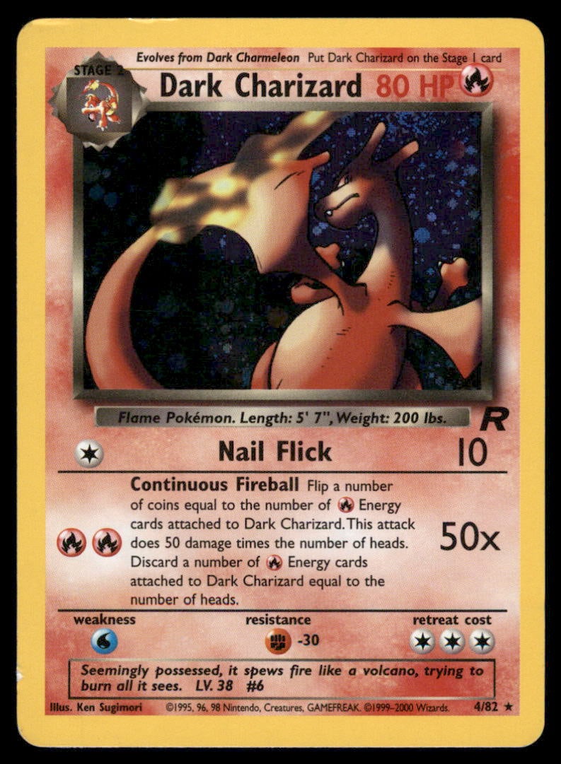 Dark Charizard (4) Team Rocket #04/82 Holo Pokemon Card (1 of 2)