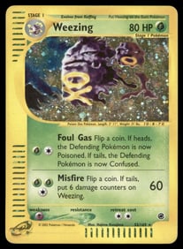 Weezing (32) Expedition #032/165 Holo Pokemon Card