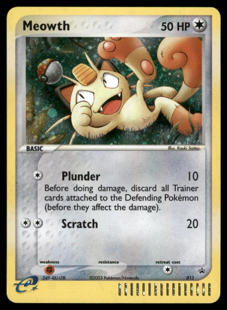 Meowth Nintendo Promos #013 Holo Pokemon Card (1 of 2)