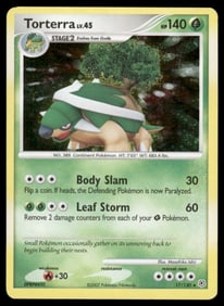 Torterra Diamond and Pearl #17/130 Holo Pokemon Card