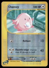 Chansey Aquapolis #069/147 Holo Pokemon Card