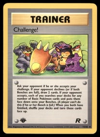 Challenge! 1st Ed. Rocket Pokemon Card