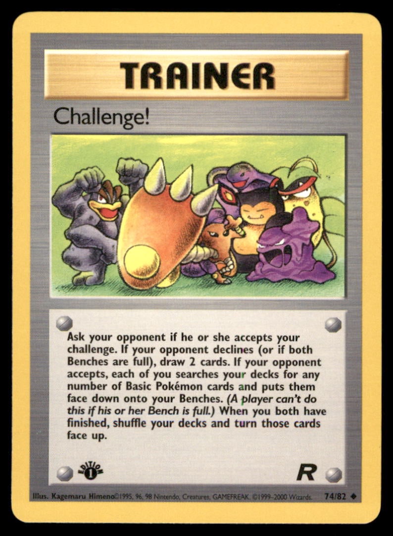 Challenge! 1st Ed. Rocket Pokemon Card: We offer combined shipping on multiple items. Buyers may also arrange their own shipping. LiveShipping is a separate and independent option for shipping that is NOT a part of the auction house or thei