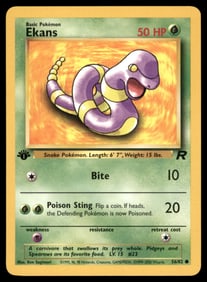 Ekans 1st Ed. Rocket Pokemon Card