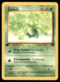 Oddish 1st Ed. Rocket Pokemon Card