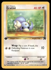 Dratini 1st Ed. Rocket Pokemon Card
