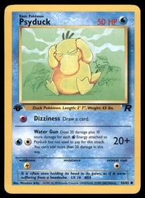 Psyduck 1st Ed. Rocket Pokemon Card