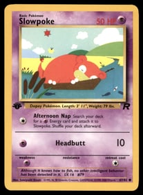 Slowpoke 1st Ed. Rocket Pokemon Card