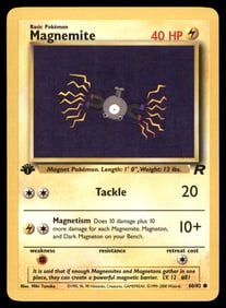Magnemite 1st Ed. Rocket Pokemon Card