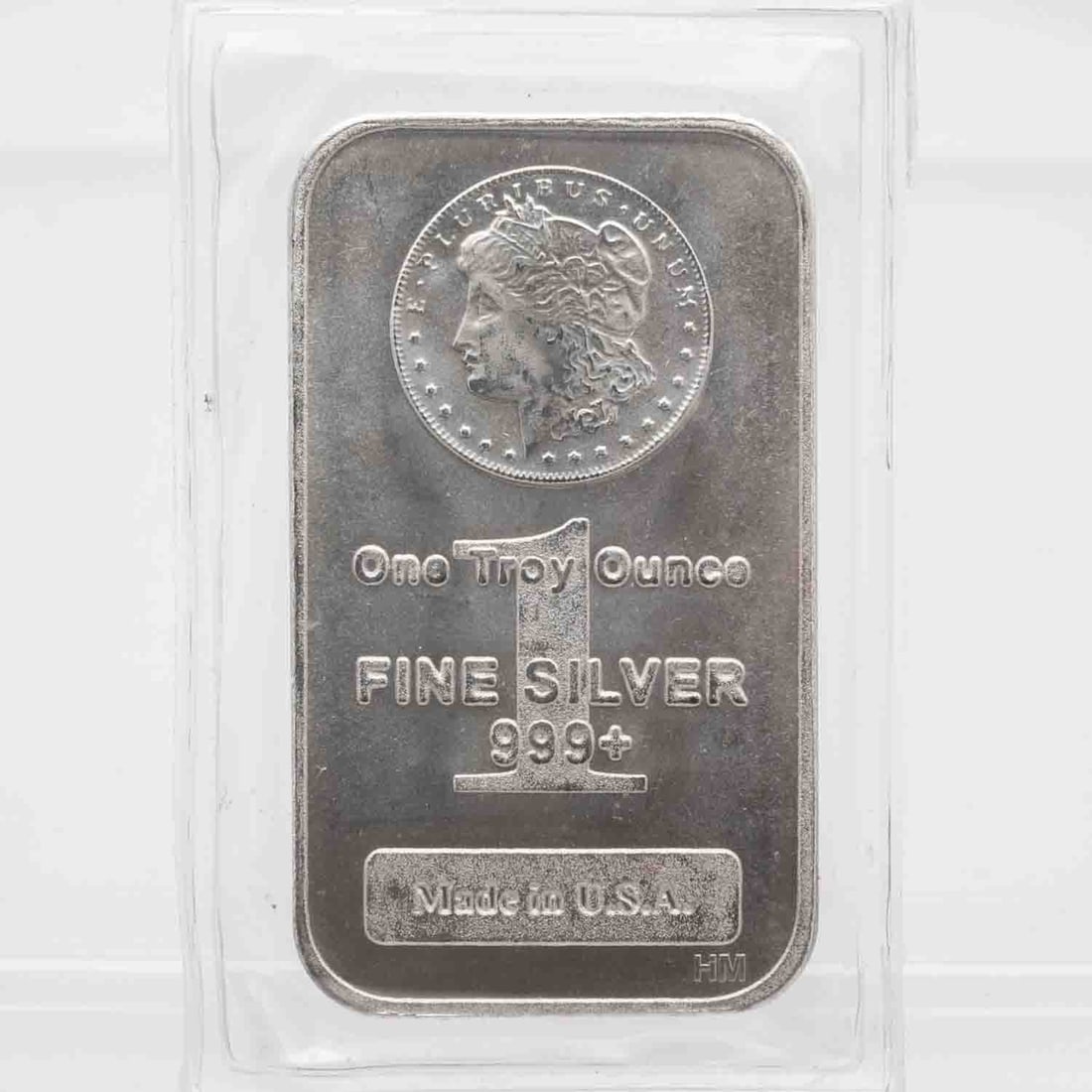 Vintage Morgan Design 1oz Silver Bar (1 of 2)