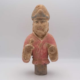 Antique Chinese Tang Dynasty Ceramic Tomb Figure