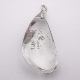 Natural Clear Quartz Natural Shape Pendant