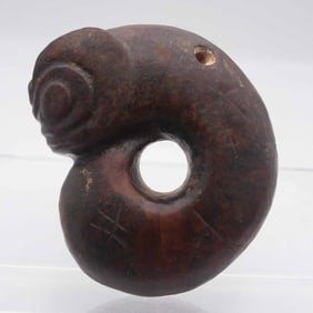 Large Antique Chinese Hongshan Culture Jade Pig Dragon Amulet