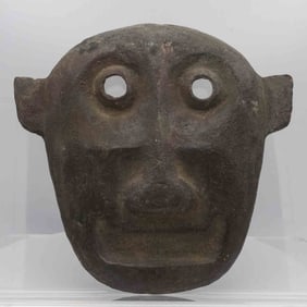 Antique Chinese Bronze Face Mask