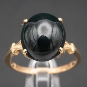 14K Gold Jadeite Ring