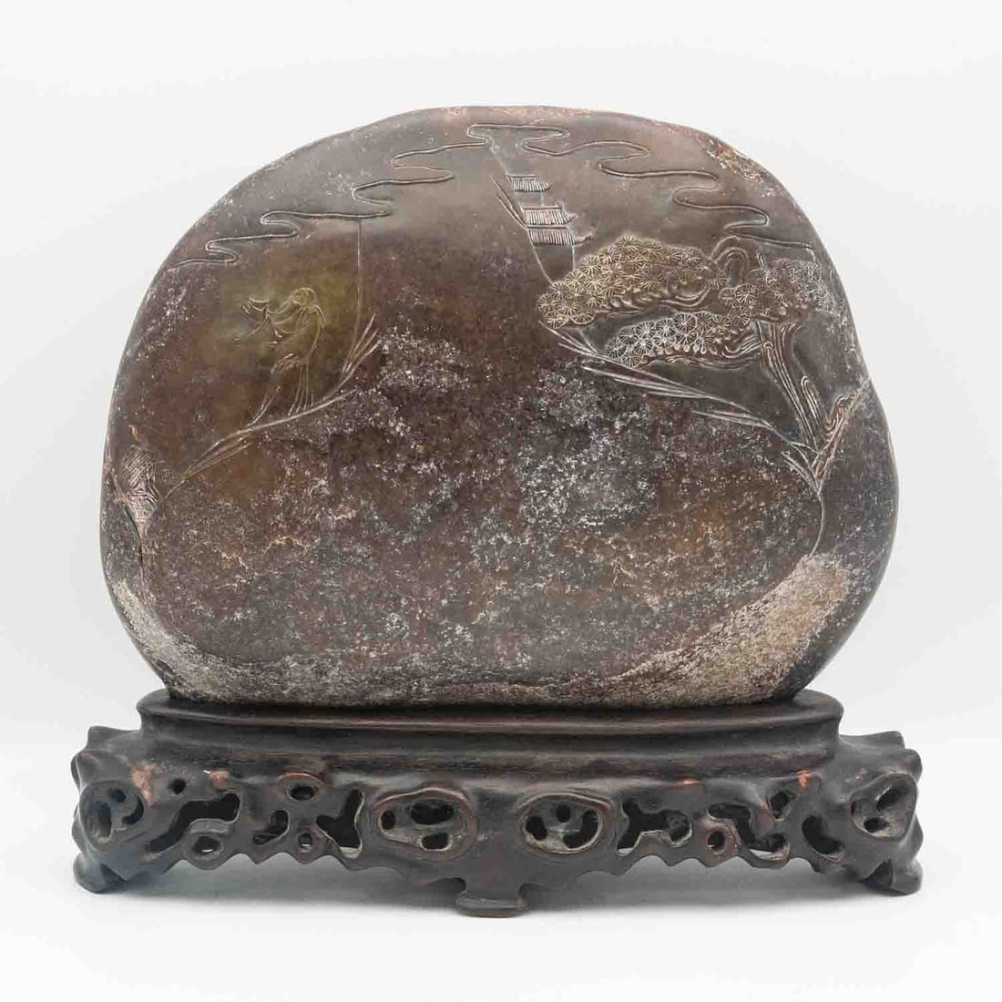 Large Antique Chinese Jade Carved Relief Sculpture (1 of 8)