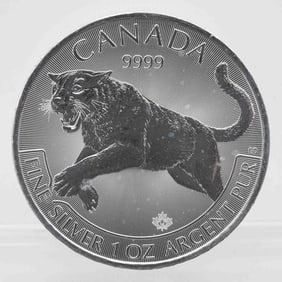 2016 Canada Predator Series Cougar 1oz Silver Coin