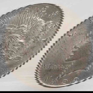 1922 American Peace Silver Dollar MS: Subject: American Peace Silver Dollar Medium: 900 Silver Year: 1922 Condition: MS Note: Any condition statement is given as an opinion and should not be treated as a statement of fact. Please see phot