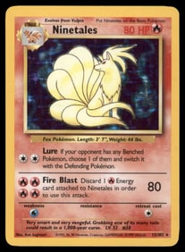Ninetales Base Set #012/102 Holo Pokemon Card