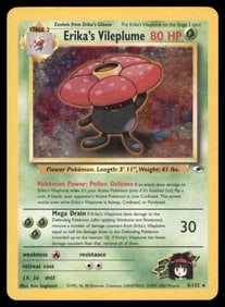 Erika's Vileplume Gym Holo Pokemon Card