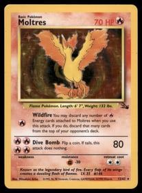 Moltres (12) Fossil #12/62 Holo Pokemon Card