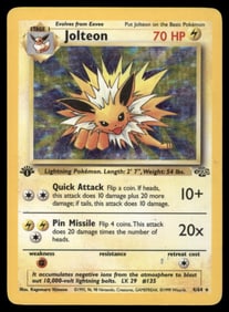 Jolteon 1st Ed. Jungle #04/64 Holo Pokemon Card